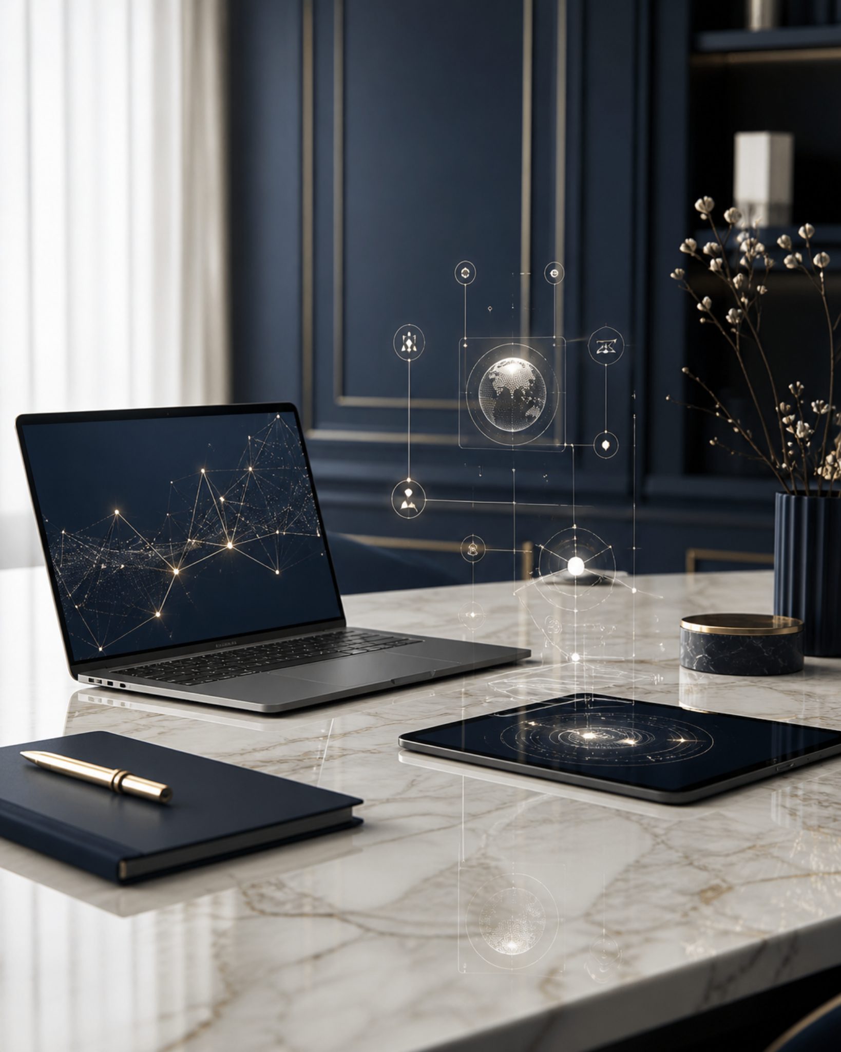 Dashboard, réservation, équipe revenue ou hôtel premium.